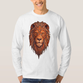 Majestic Tribal Lion Emblem, Design T-Shirt