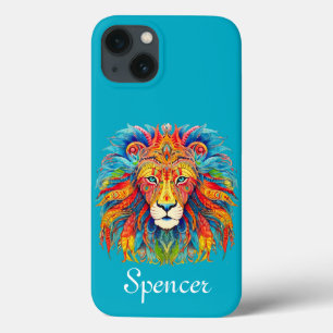 Majestic Tribal Lion mit Individuelle Name Case-Mate iPhone Hülle