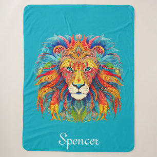 Majestic Tribal Lion mit Individuelle Name Sherpadecke