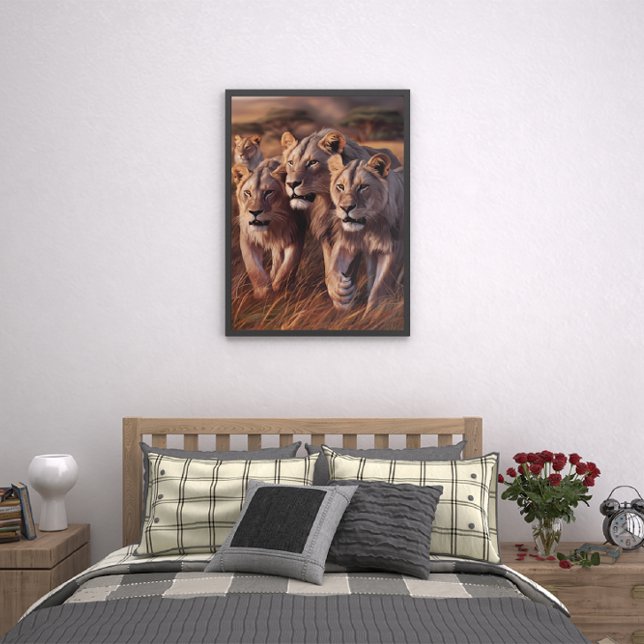 Majestic Trio Roaming durch das große Gras Poster (Von Creator hochgeladen)