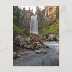 Majestic Tumalo Falls in Central Oregon USA Postkarte