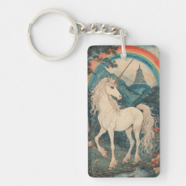 Majestic Unicorn - japanischer Stil Schlüsselanhänger