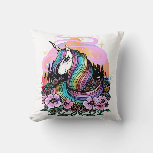 Majestic Unicorn Kissen (Vorderseite)