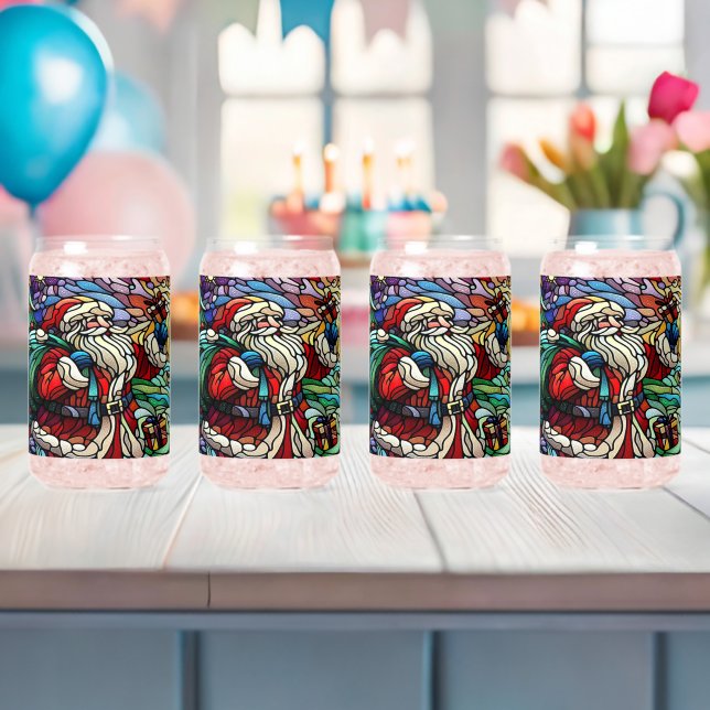 Majestic verkettet Glass Santa und Reindeerts Dosenglas (Insitu (Baby Party))