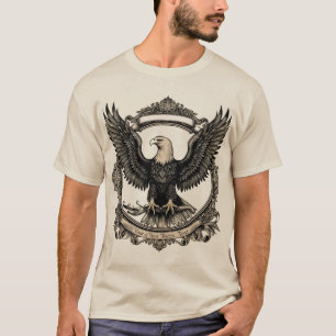 Majestic Vintag Eagle Gravur T-Shirt