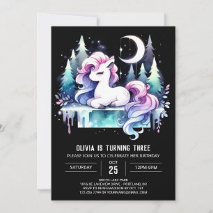 Majestic Watercolor Horse zum Geburtstag Einladung