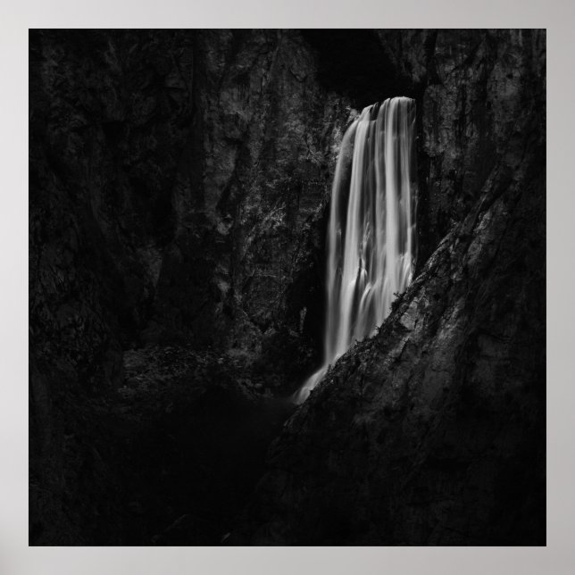 Majestic waterfall Boka (Slowenien) Poster (Vorne)