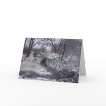 Majestic Waterfall Weihnachtskarte