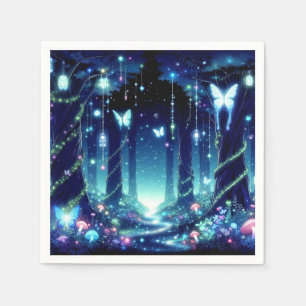 Majestic Whimsical Enchanted Forest Baby Shower Serviette