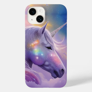 Majestic White Einicorn Rainbow Glitzer Glitzern Case-Mate iPhone 14 Hülle
