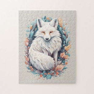 Majestic White Fox Puzzle