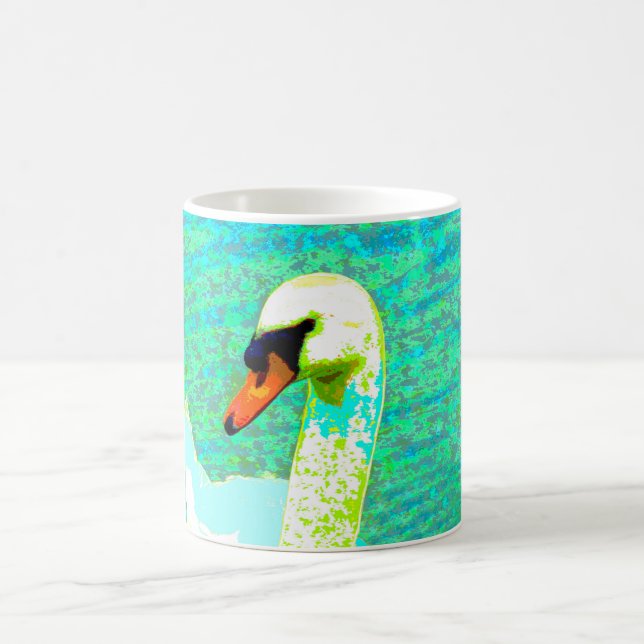 Majestic White Swan Head Kaffeetasse (Mittel)