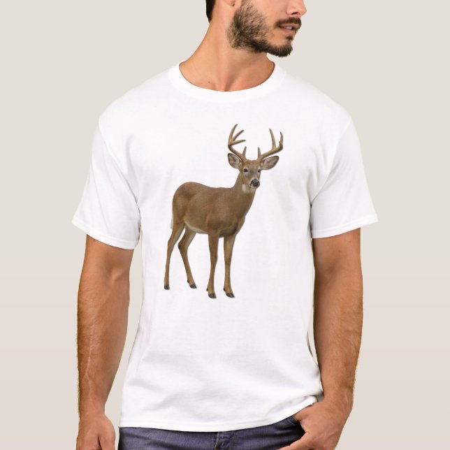MAJESTIC WHITE-TAILED DEER. SAMER BRASIL T-Shirt (Vorderseite)