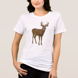 MAJESTIC WHITE-TAILED DEER. SAMER BRASIL Tri-Blend SHIRT