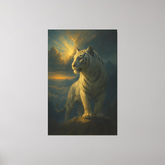 Majestic White Tiger – Fine Art Print Leinwanddruck