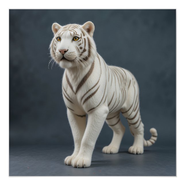 Majestic White Tiger Poster (Vorderseite)