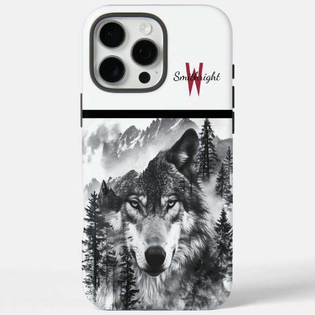 Majestic Wolf, der im Morgengrauen aus dem mistige Case-Mate iPhone Hülle (Rückseite)