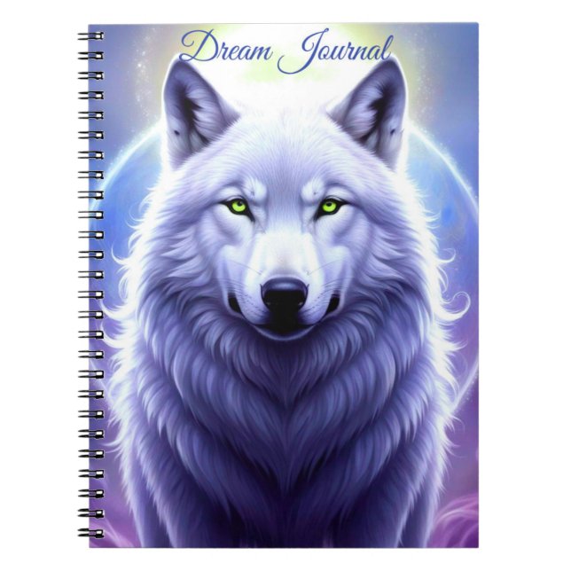 Majestic Wolf Dream Journal Notizblock (Vorderseite)