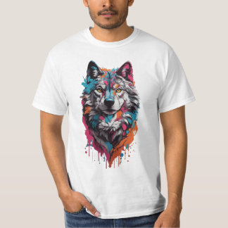 Majestic Wolf Herrenhemd T-Shirt