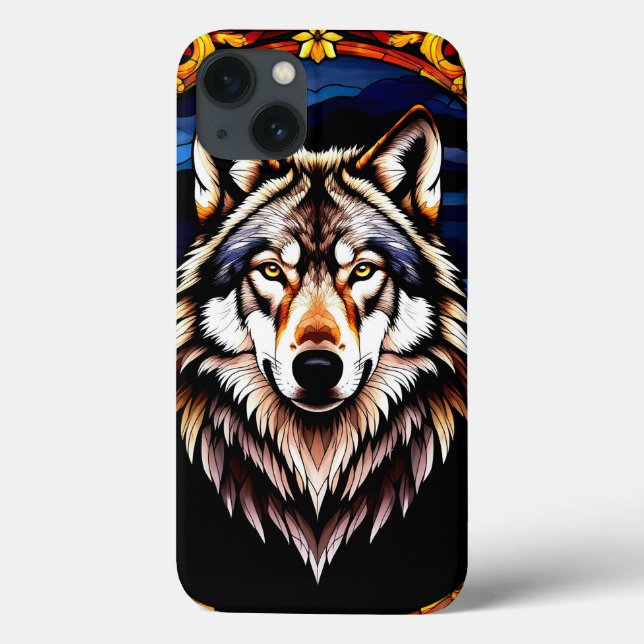 Majestic Wolf im Farbenspiel Case-Mate iPhone Hülle (Rückseite)