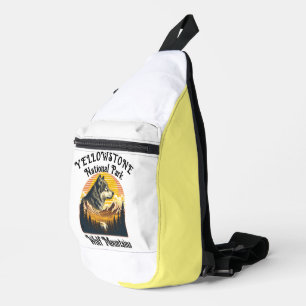 Majestic Wolf of Yellowstone Crossbody Bag