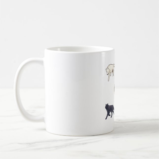 Majestic Wolf Pack Kaffeetasse (Links)