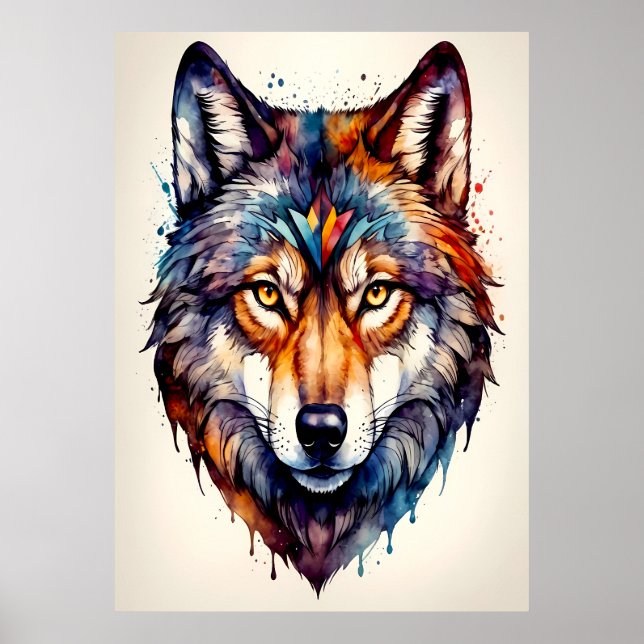 Majestic Wolf Poster (Vorne)