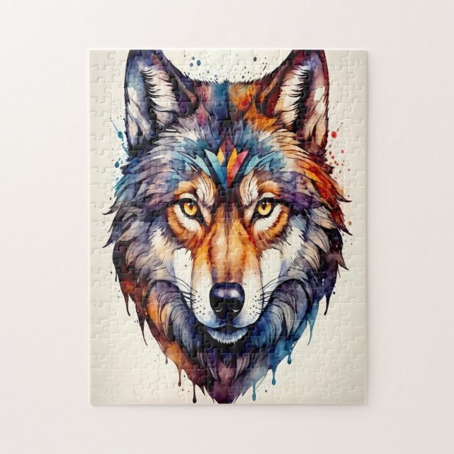 Majestic Wolf Puzzle (Vertikal)