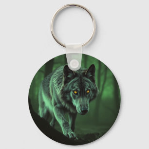 "Majestic Wolf: The Alpha of the Forest" Schlüsselanhänger