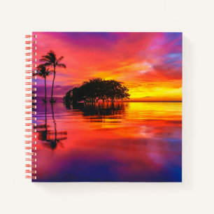 Majestic Wolken & Reflektion Notizbuch