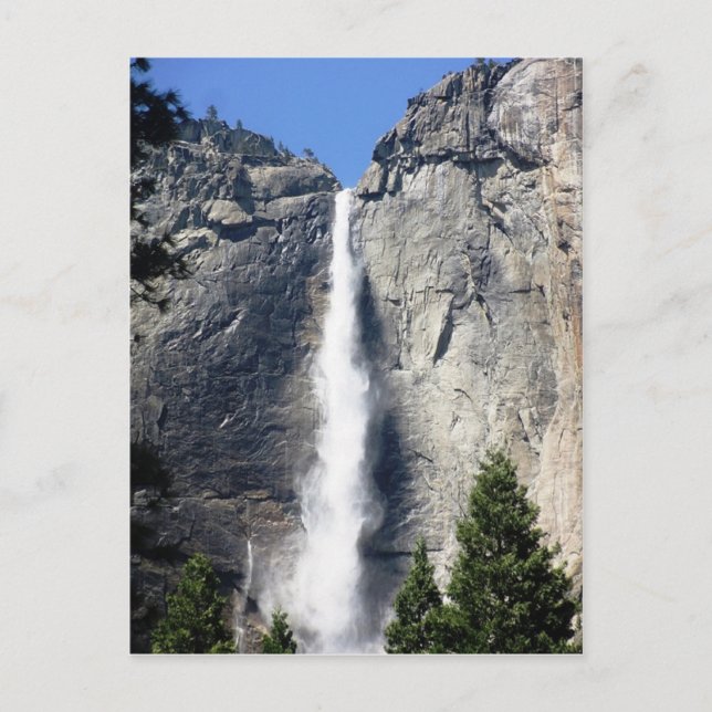 Majestic Yosemite Falls Postcard Postkarte (Vorderseite)