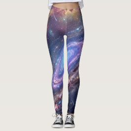 Majestische Spiralgalaxie Universum Leggings