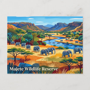 Majete-Wildreservat Malawi Postkarte