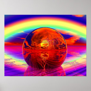 Majical Sun Set Poster