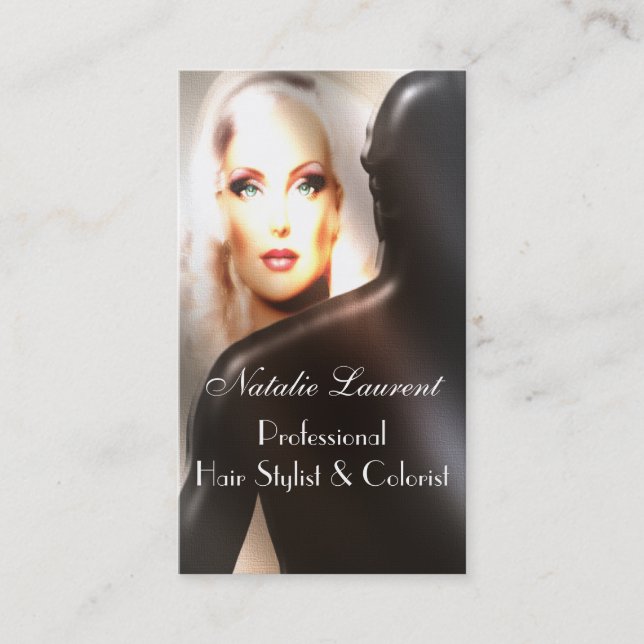 Majikdew Hairstylist-Salon berufliches 3,5" x 2,0 Visitenkarte (Vorderseite)