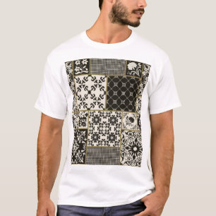 Majolika-Fliese islamische Motive. T-Shirt