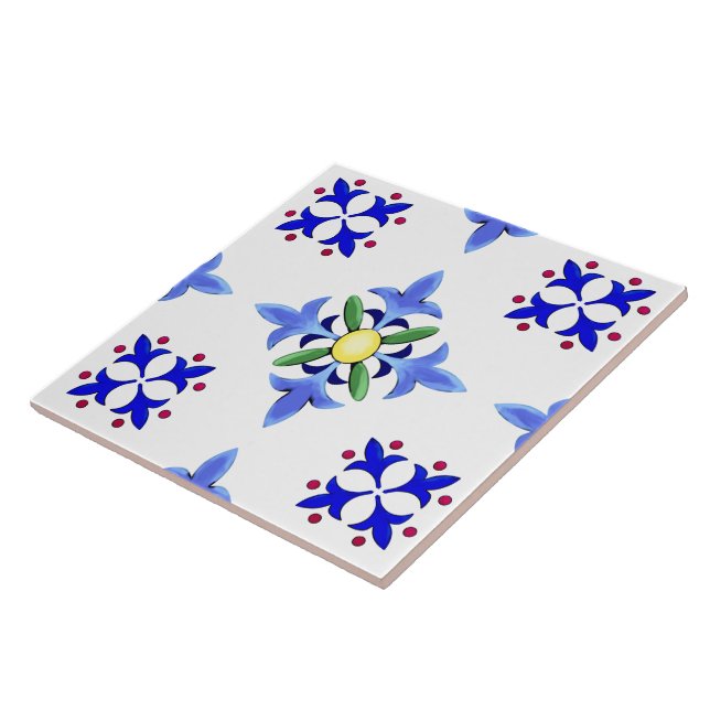 Majolika, mediterraner Stil  Fliese (Seite)