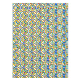 Majolika, Zitrone, sizilianische Fliesen, Tischdecke