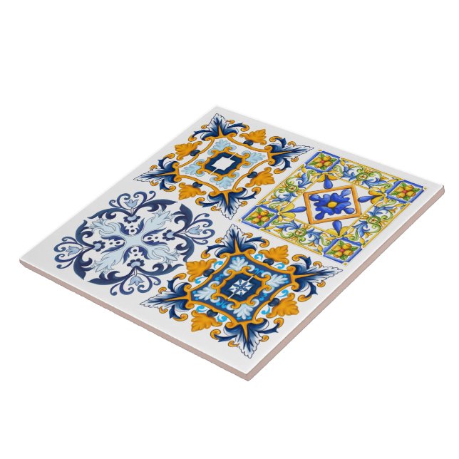 Majolika, Zitronen, sizilianische Fliesen  (Seite)