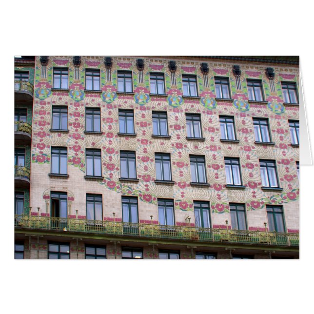 Majolikahaus Wien Österreich (Vorderseite (Horizontal))