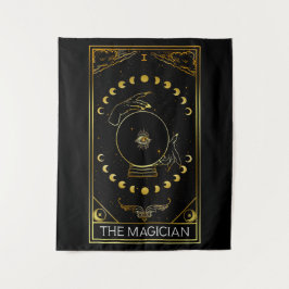 Major Arcana Magician Tarot Card Wandteppich