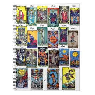 Major Arcana Tarot Spiral Notebook Notizblock