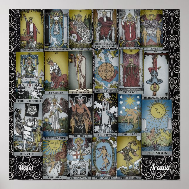Major Arcana Tarot Sux Poster (Vorne)