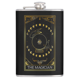 Major Arcana The Magician Tarot Card Flachmann