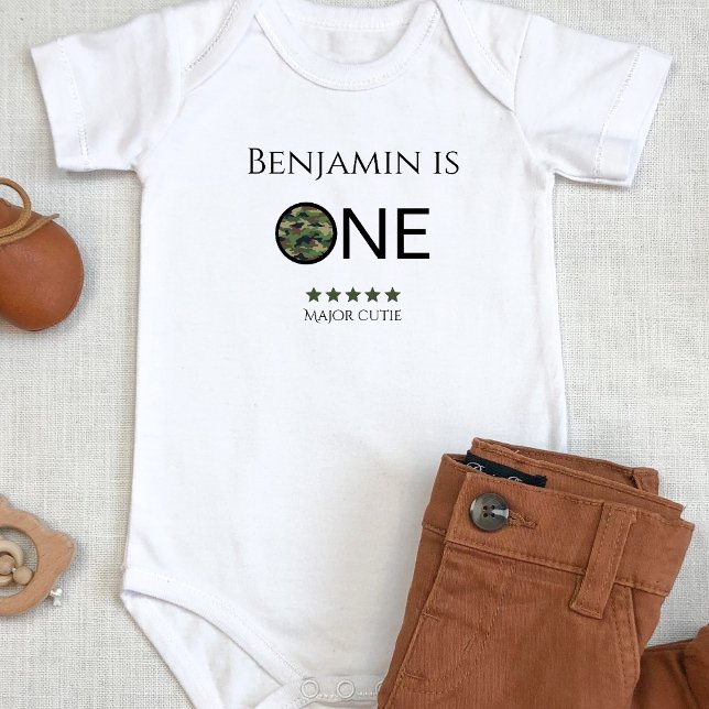 Major Cutie Baby Bodysuit Kids 1st Birthday Baby Strampler (Von Creator hochgeladen)