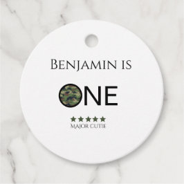 Major Cutie Favor Tags Kids Birthday Geschenkanhänger