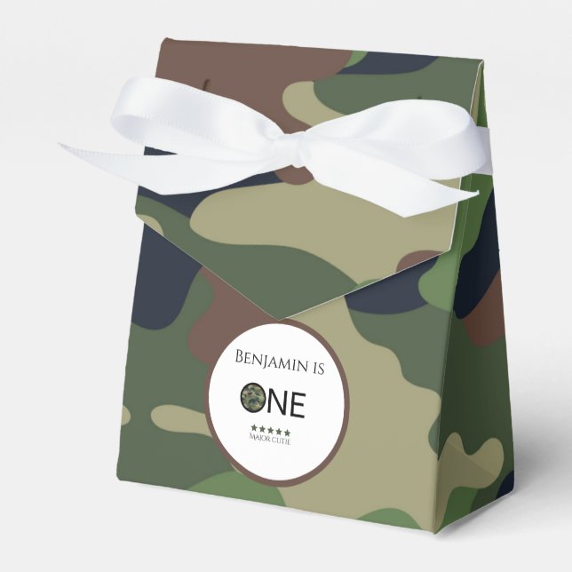 Major Cutie Party Favor Box Kids Birthday Geschenkschachtel (Vorderseite)