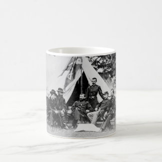 Major. Gen. Philip Sheridan und seine Generäle Tasse