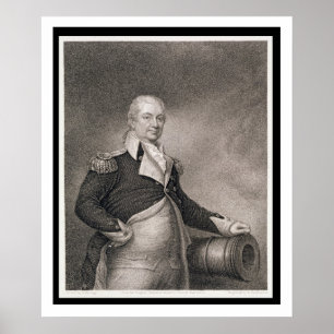Major General Henry Knox (1750-1806), graviert dur Poster