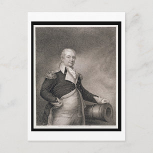 Major General Henry Knox (1750-1806), graviert dur Postkarte